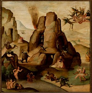 Nieznany malarz niderlandzki - Temptation of St. Anthony - M.Ob.1428 MNW - National Museum in Warsaw