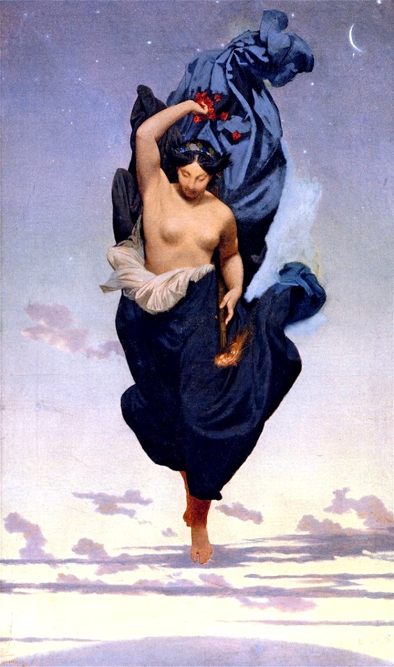 Night by Jean-Léon Gérôme (1850-1855)