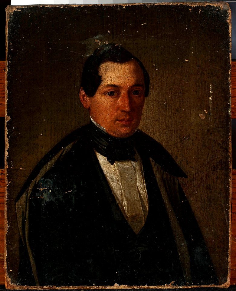 Nieznany malarz polski - Portrait of a man in a coat - MP 2857 MNW - National Museum in Warsaw