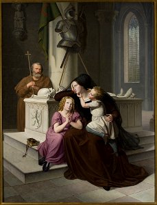 Nieznany malarz niemiecki - At Husband's Gave - M.Ob.2338 - National Museum in Warsaw