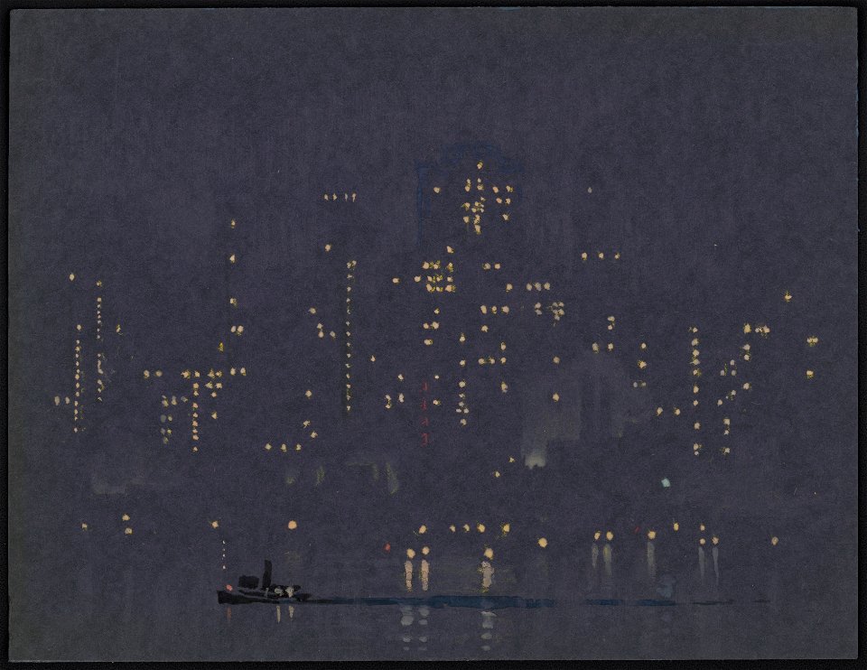 Night lights of Manhattan LCCN2003663794
