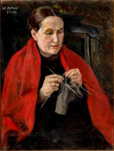 Nikolai Astrup - The Artist's Mother - Kunstnerens mor - Sogn og Fjordane Kunstmuseum - AT-0191b (cropped)