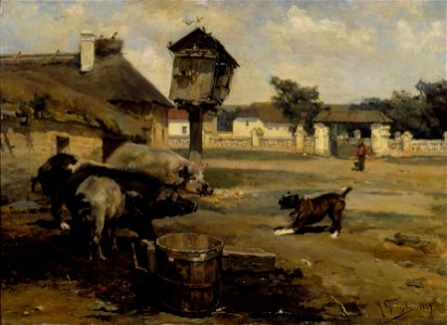 Nikolai Dmitrijevitš Kuznetsov - Swines - A II 1377 - Finnish National Gallery