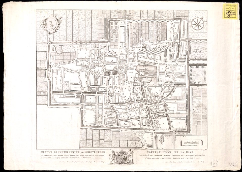 Nieuwe grondteekening van 's Gravenhage (1840)
