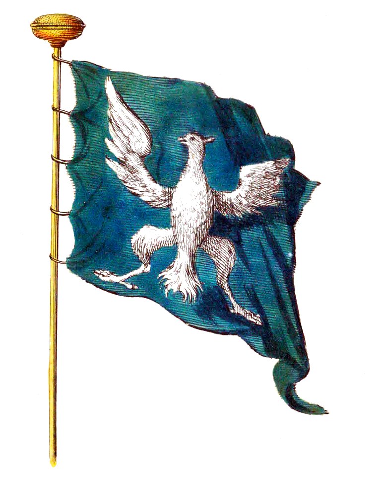 Nieuwe Hollandse scheeps-bouw 1695, Plate 48 (Vlag van Modena)