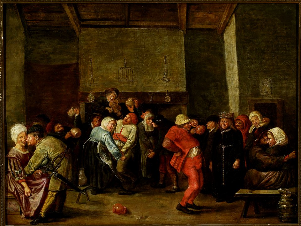 Nieznany malarz flamandzki - Wedding party in a peasant family - M.Ob.1721 - National Museum in Warsaw