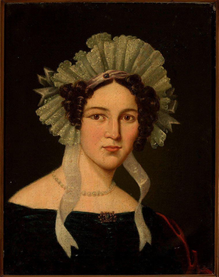 Nieznany malarz polski - Portrait of a lady in a cap - MP 4734 MNW - National Museum in Warsaw