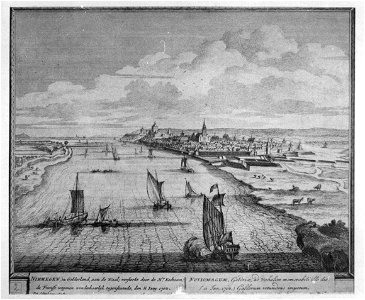 Nijmegen - 'Nijmegen in Gelderland aan de Waal; ver... - F78611 - Van der Grinten