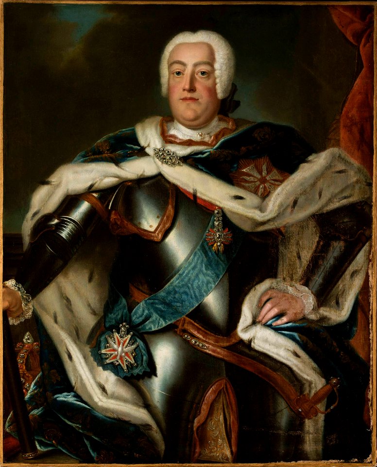 Nieznany malarz polski - Portrait of Augustus III (1696–1763), King of Poland - MP 3395 - National Museum in Warsaw