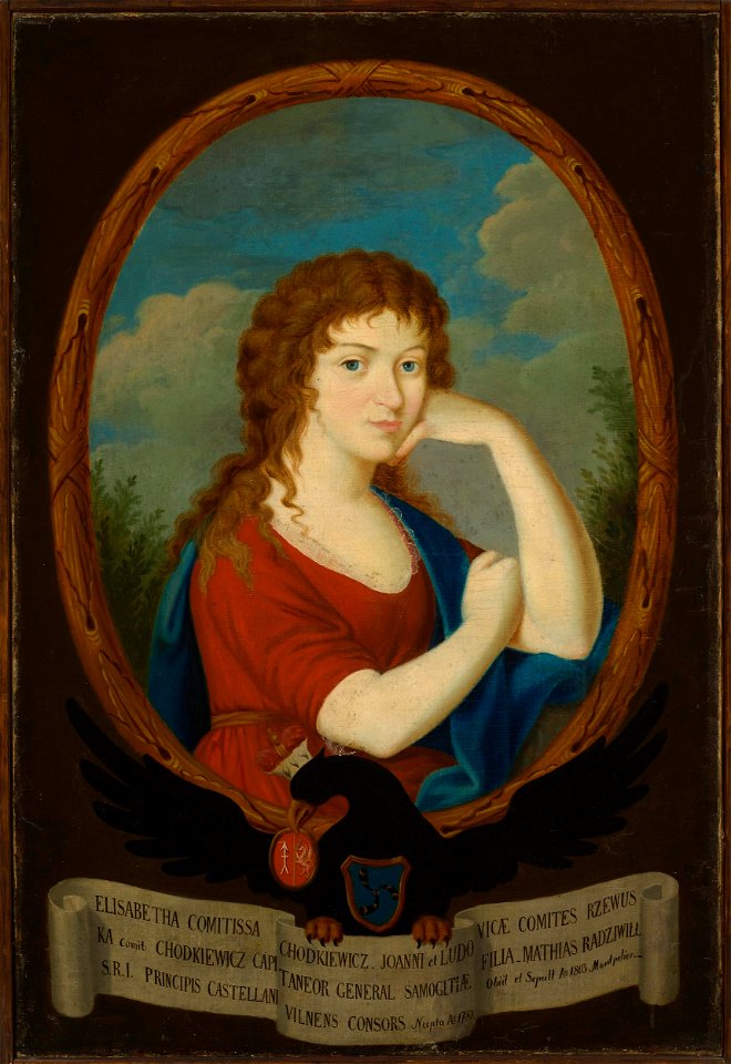 Nieznany malarz polski - Portrait of Elżbieta Radziwiłł née Chodkiewicz (after 1766–1803) - MP 4787 MNW - National Museum in Warsaw