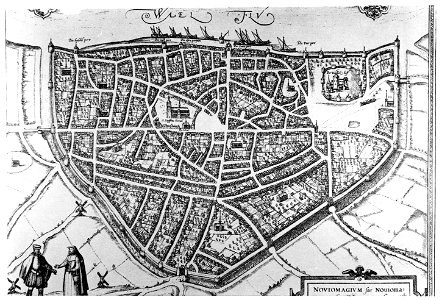 Nijmegen - Plattegrond van Nijmegen. Gravure uit de... - F78616 - Van der Grinten