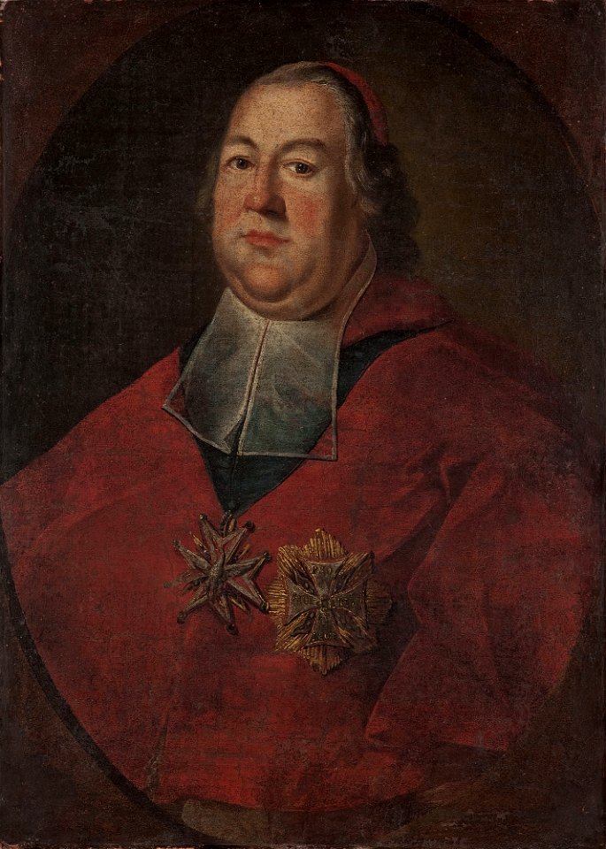 Nieznany malarz polski - Portrait of Adam Ignacy Komorowski ^ (1699–1759), bishop of Livonia, primate from 1748 - MP 3363 MNW - National Museum in Warsaw