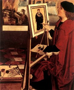 Niklaus Manuel - St Luke Painting the Madonna (detail) - WGA14033