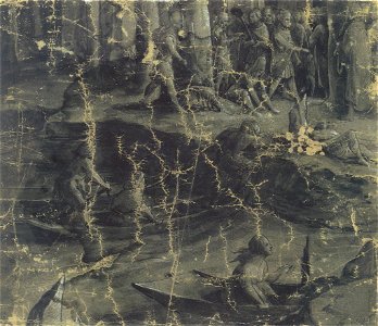 Night Scene on a Wooded Riverbank, by Hans Holbein the Younger