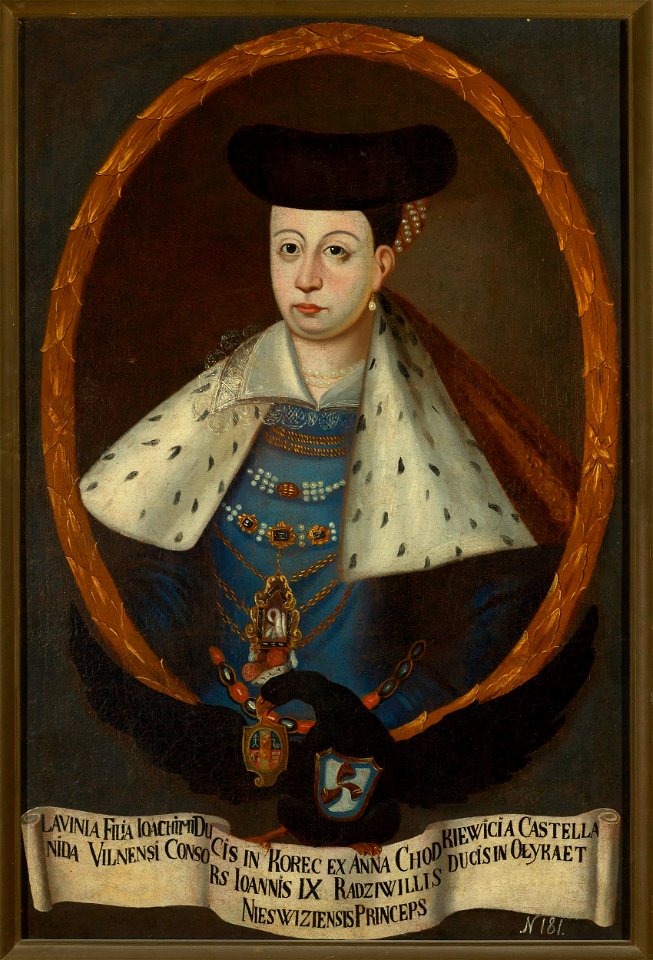 Nieznany malarz polski - Portrait of Lawinia Radziwiłł née princess Korecka (ca. 1587–ca. 1641) - MP 4447 MNW - National Museum in Warsaw