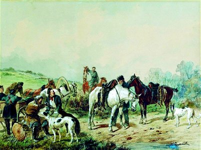 Nikolai Sverchkov - Hunters Resting (1)