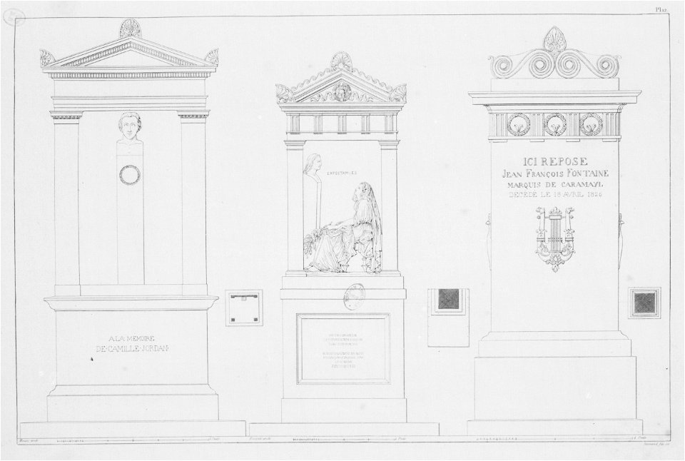 Normand - Monuments funéraires choisis dans les cimetières de Paris - Planche 12