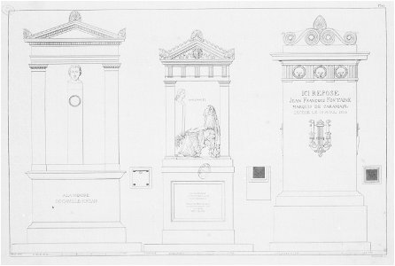 Normand - Monuments funéraires choisis dans les cimetières de Paris - Planche 12