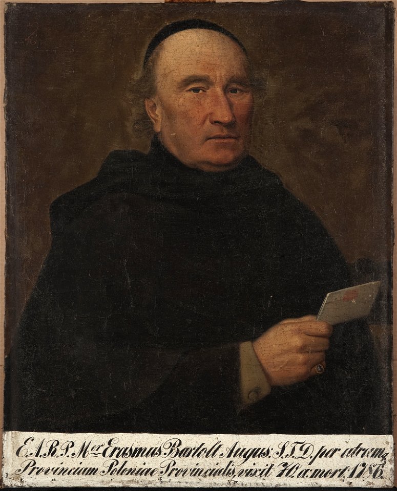 Nieznany malarz polski - Portrait of Erazm Bartold (1716–1786), provincial superior of Austin Friars - MP 3454 MNW - National Museum in Warsaw
