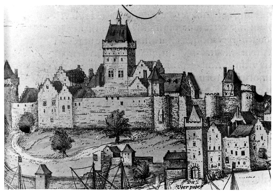 Nijmegen - Valkhof; detail van tekening van de Brab... - F78597 - Van der Grinten