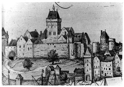 Nijmegen - Valkhof; detail van tekening van de Brab... - F78597 - Van der Grinten