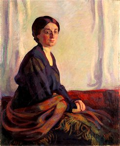 Nikolai Triik. Portrait of Ella Lüüs.TKM 0233M
