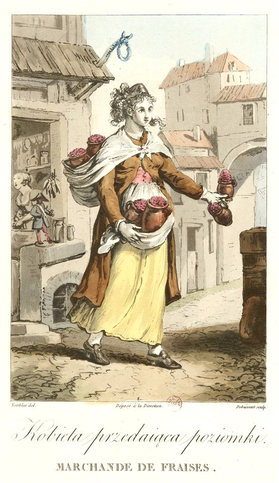 Norblin - Marchande de fraises