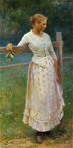 Nikolaj Alexejewitsch Kassatkin - Girl near Fence