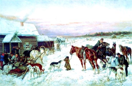 Nikolai Sverchkov - The Winter Hunting Lodge