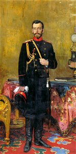Nikolai II by Repin 1895. Free illustration for personal and commercial use.