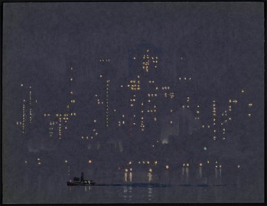 Night lights of Manhattan LCCN2003663794