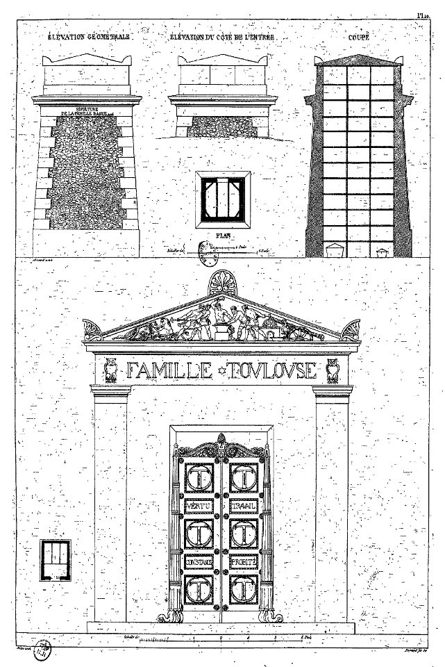 Normand - Monuments funéraires choisis dans les cimetières de Paris - Planche 10