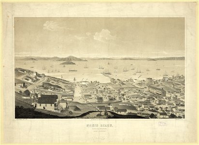 North Beach, San-Francisco, from Russian Hill - C.B. Gifford, del & lith. ; L. Nagel, print. LCCN93503234