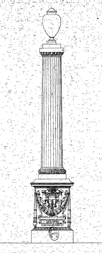 Normand - Monuments funéraires choisis dans les cimetières de Paris - Planche 17 - Caulaincourt