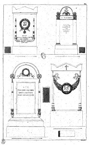 Normand - Monuments funéraires choisis dans les cimetières de Paris - Planche 05