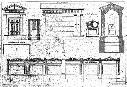 Normand - Monuments funéraires choisis dans les cimetières de Paris - Planche 44