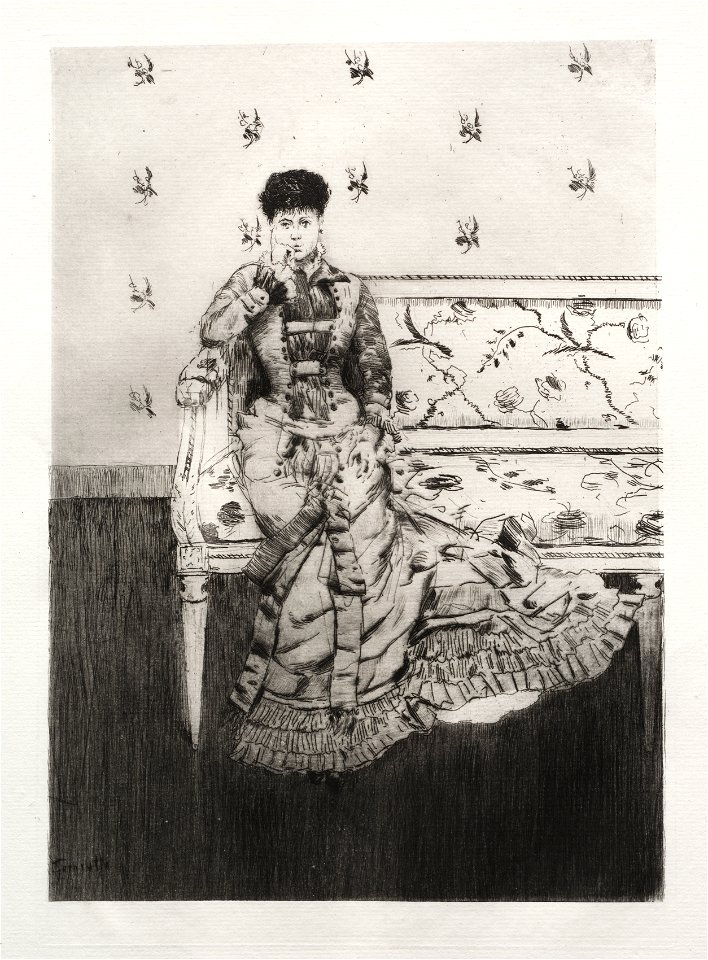 Norbert Goeneutte (French, 1854-1894) - Fancy - 2003.323 - Cleveland Museum of Art