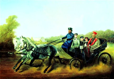 Nikolai Sverchkov - Emperor Alexander II with Children