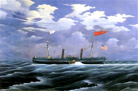 North Star (steam yacht 1852) by Bard. Free illustration for personal and commercial use.