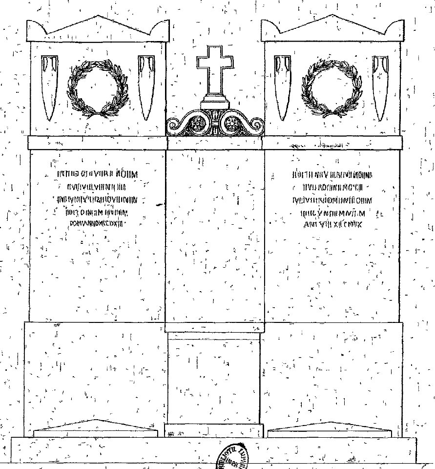 Normand - Monuments funéraires choisis dans les cimetières de Paris - Planche 16 - 2