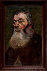 Nikolai Astrup - Old Man with Beard - Gammel mann med skjegg - Sogn og Fjordane Kunstmuseum - SS.AT-0377. Free illustration for personal and commercial use.