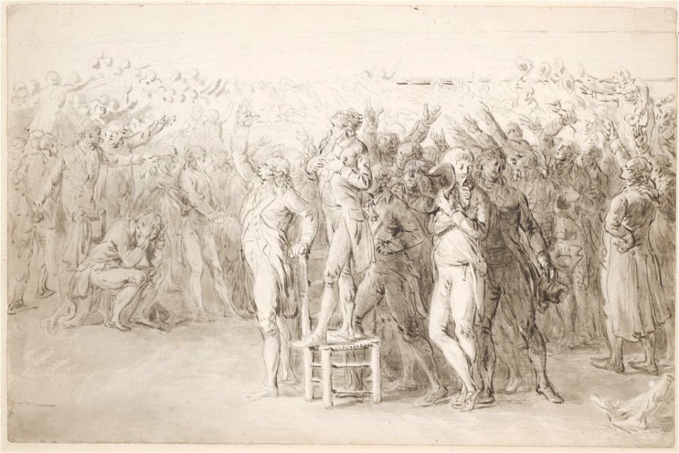Norblin de la Gourdaine - Study for The Oath of the Tennis Court (recto), 1943.802