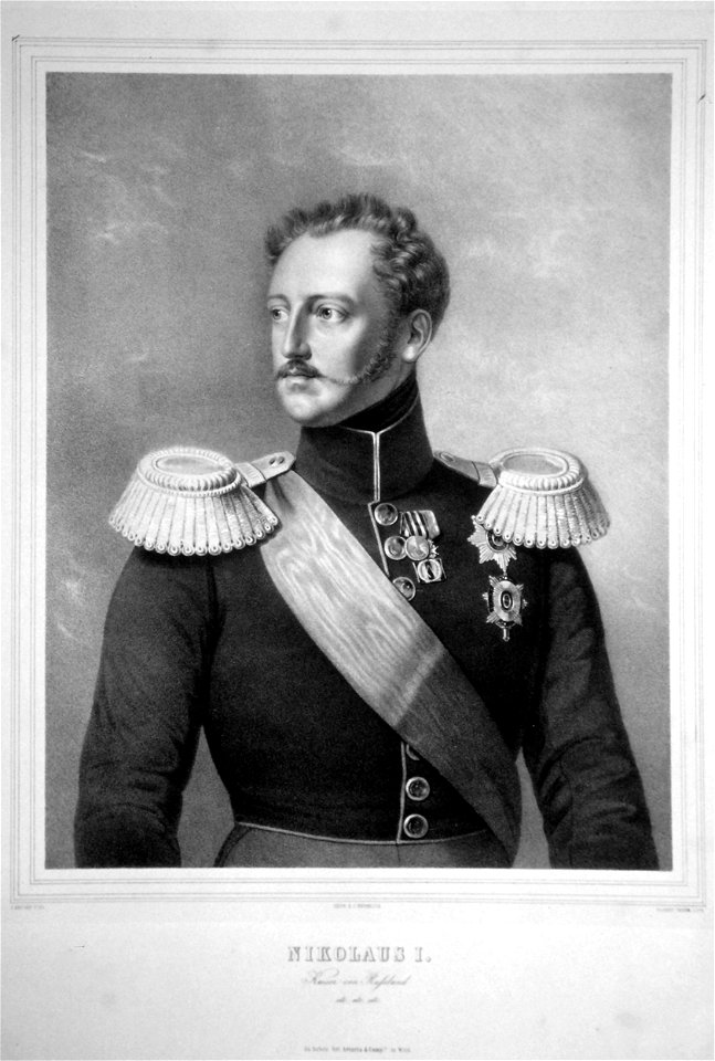 Nikolaus I.Kaiser von Rußland Litho