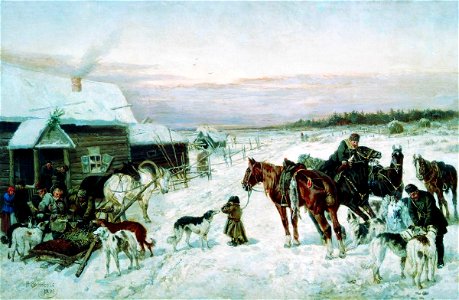Nikolai Sverchkov - Travellers by the Inn