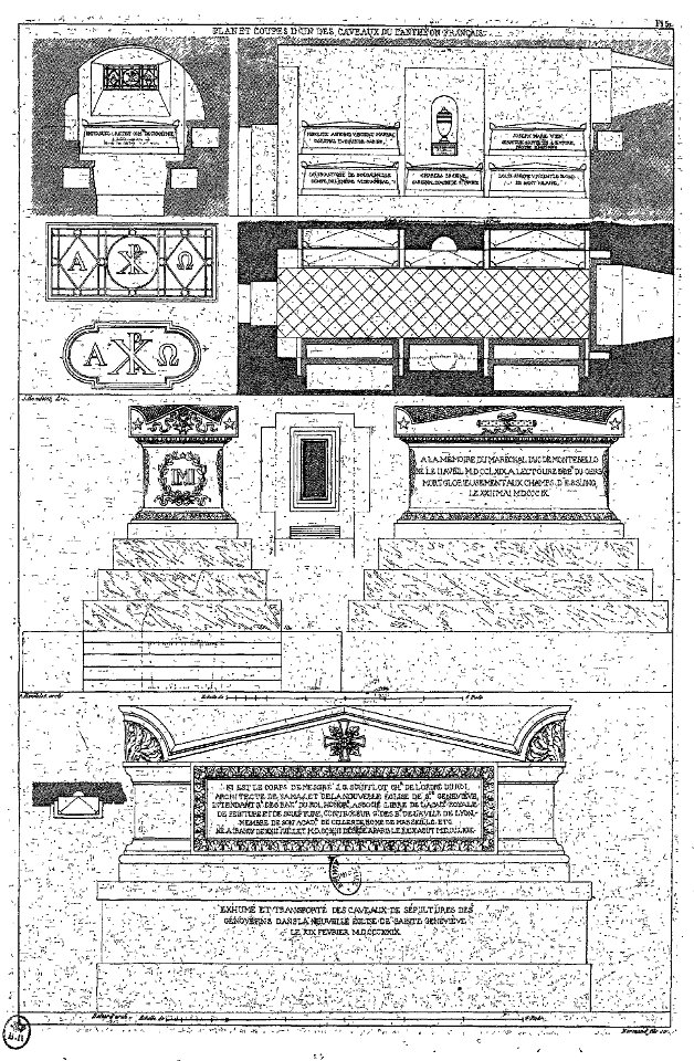 Normand - Monuments funéraires choisis dans les cimetières de Paris - Planche 51