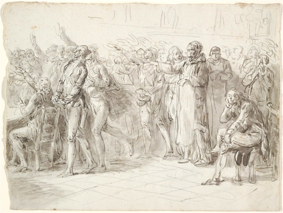 Norblin de la Gourdaine - Study for The Oath of the Tennis Court, 1943.801