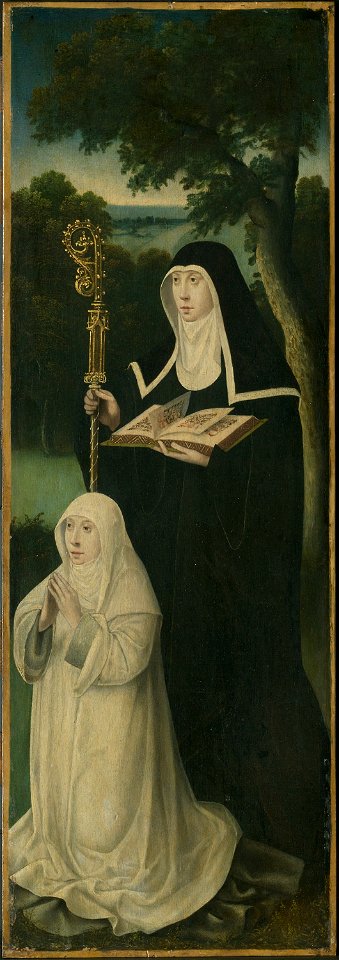 Northern Netherlandish School - Saint Gertrude of Nivelles and an Augustinian Canoness - 1933.1042 - Art Institute of Chicago