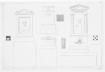Normand - Monuments funéraires choisis dans les cimetières de Paris - Planche 22