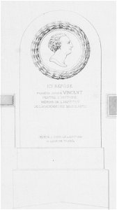 Normand - Monuments funéraires choisis dans les cimetières de Paris - Planche 06 - Vincent