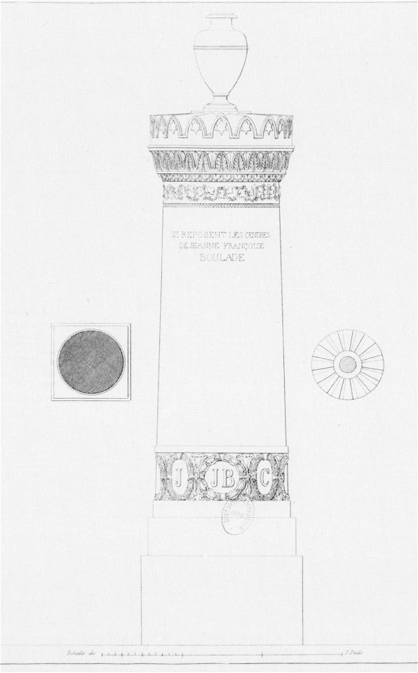 Normand - Monuments funéraires choisis dans les cimetières de Paris - Planche 15 - 2